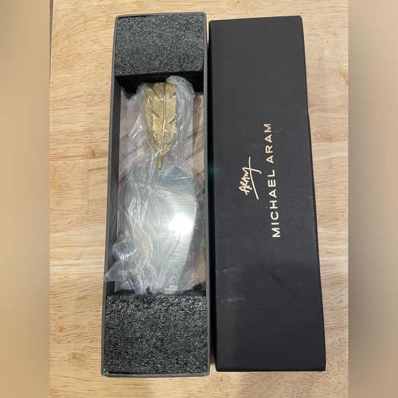 MICHAEL ARAM GOLD FEATHER CAKE SERVER - Picture 4 of 5